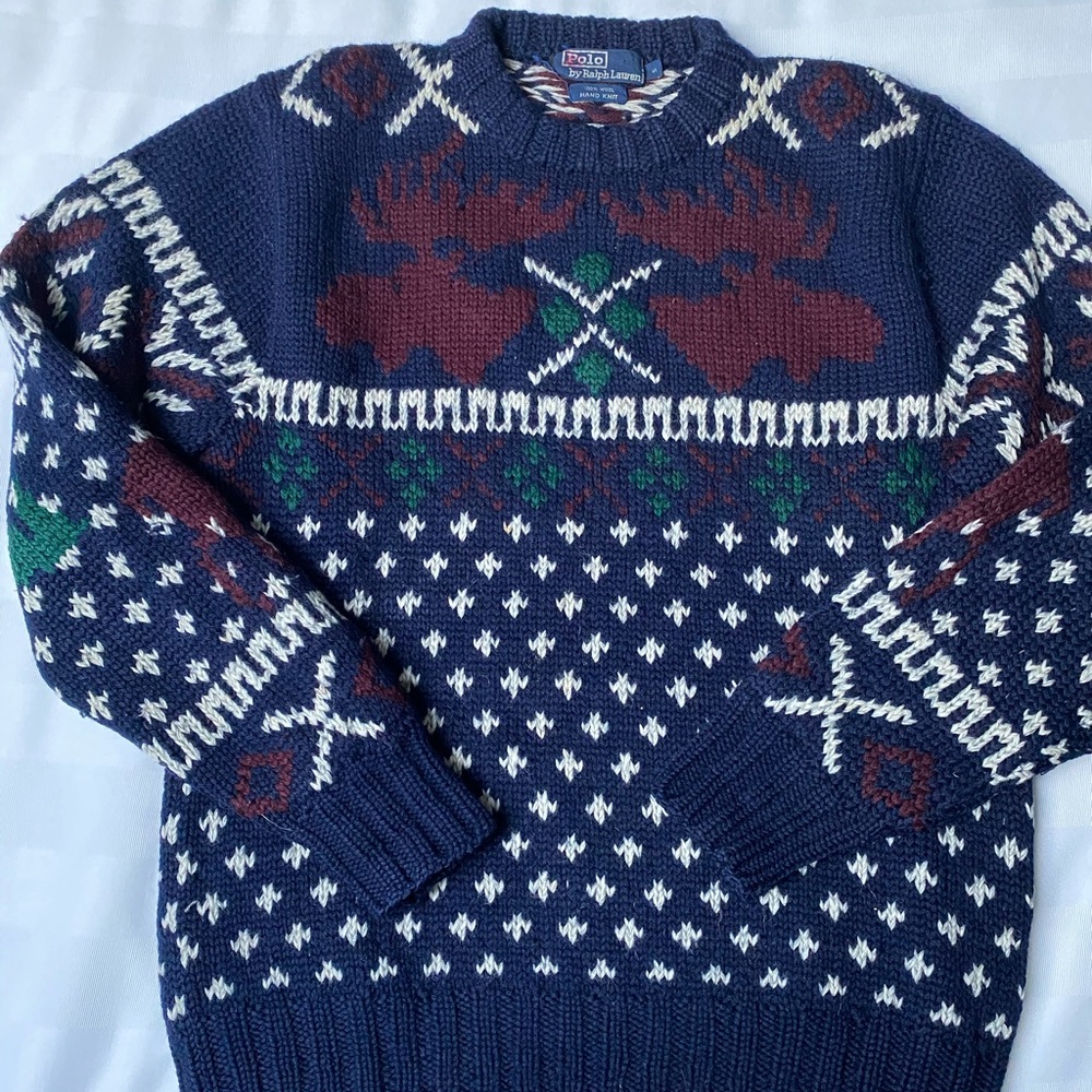 RARE vintage Ralph Lauren Christmas Sweater Medium